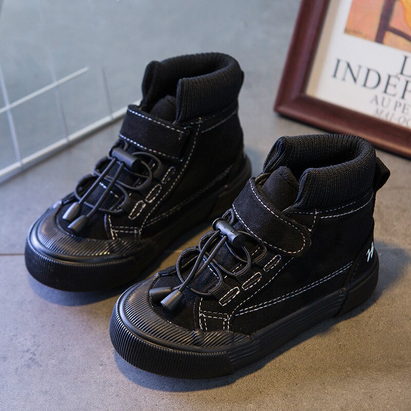 Niños zapatos de algodón niños botas terciopelo calidez niñas zapatos de invierno niños para niña invierno
