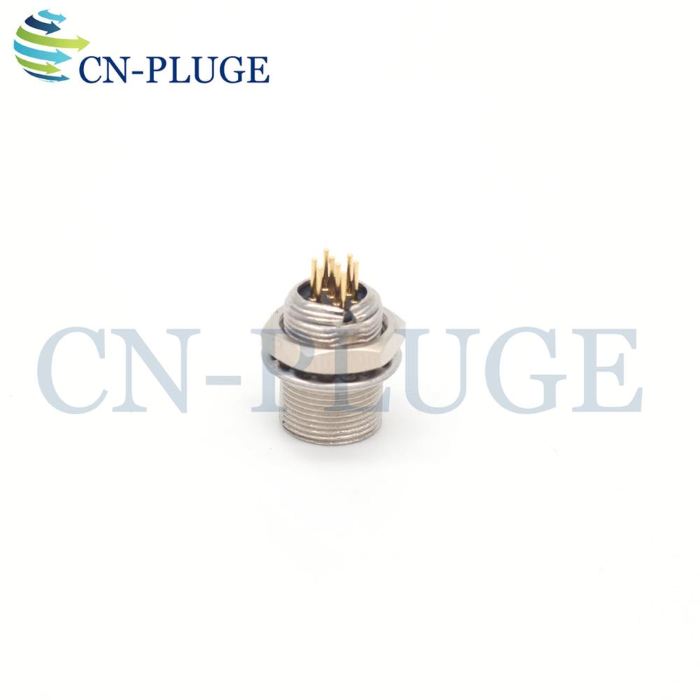 8 pin Male Socket &amp; Female Plug Hirose PCB Panel Welding Connector HR25-7TP-8S HR25-7TR-8P 8-pin Cable Connector