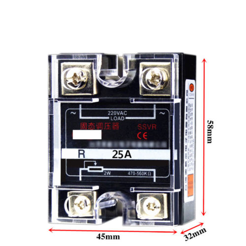 220v ac enfas ssvr 25a solid state spänningsregulator relä resistansreglerande modul