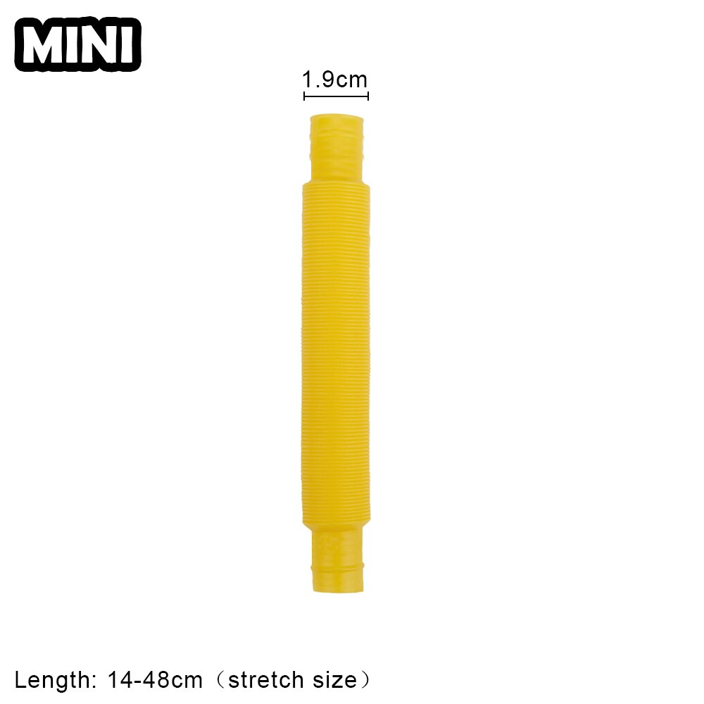 Mini Pop Buizen Fidget Zintuiglijke Speelgoed Antistress Plastic Balg Grappige Stress Angst Relief Voor Kinderen Volwassenen Squeeze Speelgoed: yellow-B