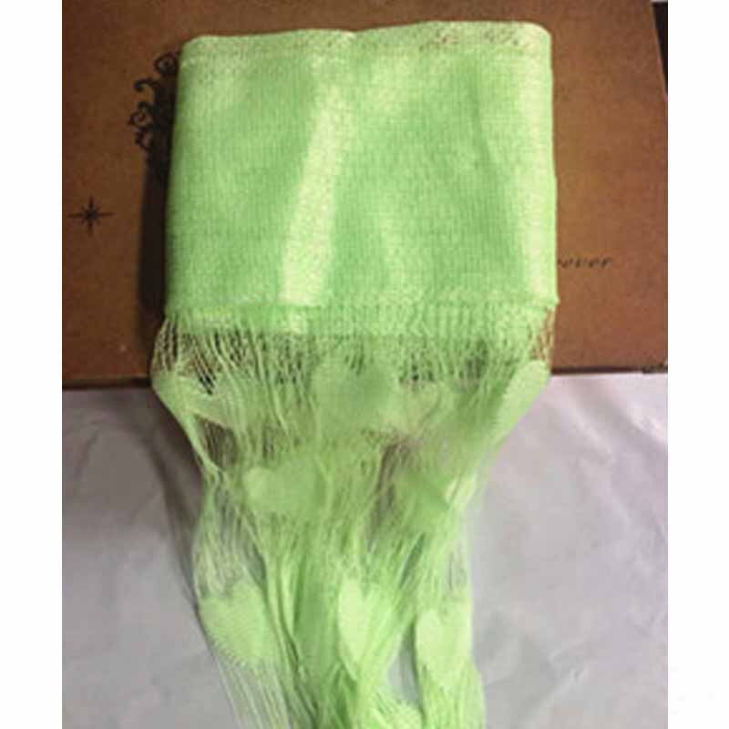Panneau de draperie avec pompons | Rideau de porte à fenêtre en Tulle pur, rideau de chambre à coucher et salon, décor de cœur d'amour romantique doux, 100x200cm: Grass green