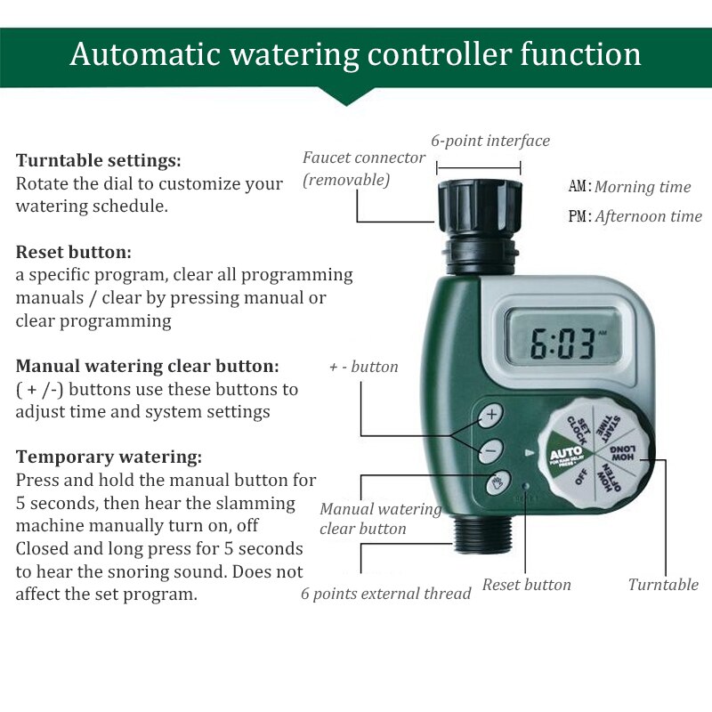 Garden Watering Timer Ball Valve Automatic Electronic Water Timer Home Garden Irrigation Timer Controller System таймер полива