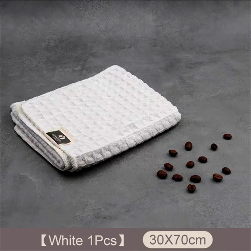 Toalla de limpieza de Barista para cafetería, paño de limpieza de microfibra súper absorbente, toallas para cocina, limpiador de máquina de café para el hogar, 1/4 unidades: Gris oscuro