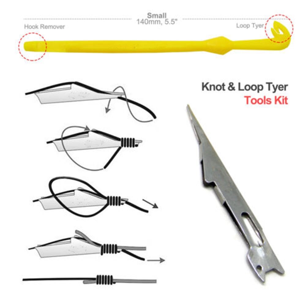 Multifunctional Stainless Steel &amp; Plastic Quick Nail Knot Tying Tool &amp; Loop Tyer Hook Tier for Fly Fishing Tackle