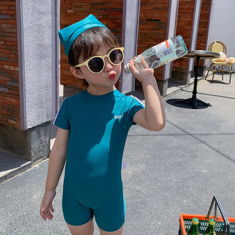 Kids Meisjes Jongens Badmode Zomer Zonnebrandcrème Sneldrogend Badpak Badpak Peuter Meisje Jongen Badpak Badmuts Tweedelige