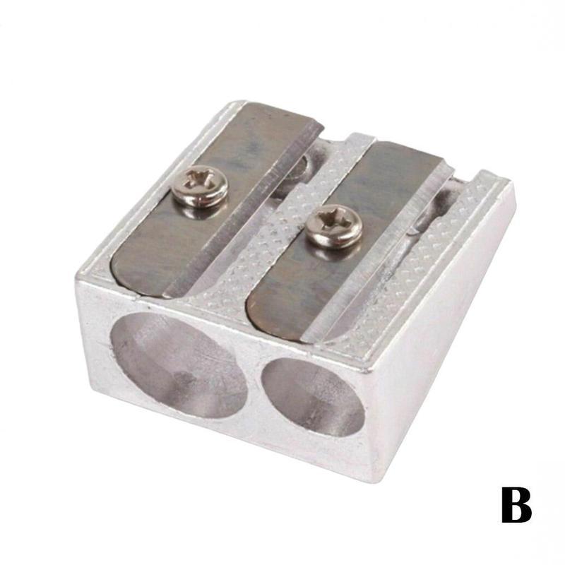 Afilador de lápices de Metal, bonito afilador clásico de pluma de maquillaje, papelería a la espalda, suministros de Lápiz, sacapuntas, escolar para Gir B4O3: B