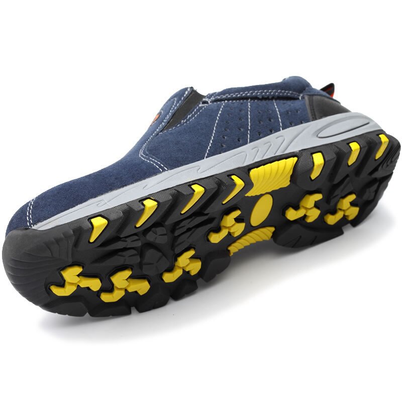 Steel Toe Cap Impact-resistant Shoes Breathable Lightweight Work Safety Shoes Mens Casual Sneakers