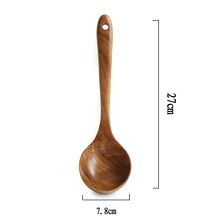 Gadgets Kitchen Utensils Wooden Spoons Utensil Kitchen Cooking Bamboo Tools: Big Soup Spoon