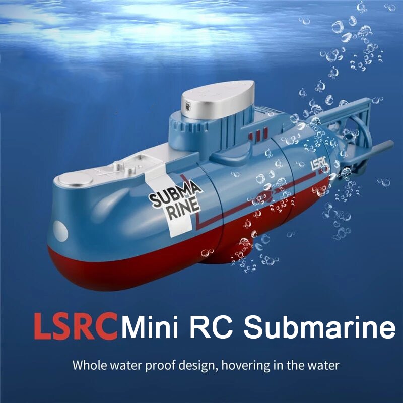 Mini rc ubåd 6 kanaler fjernstyret båd radiostyring rc skib elektrisk undervands drone legetøj til børn