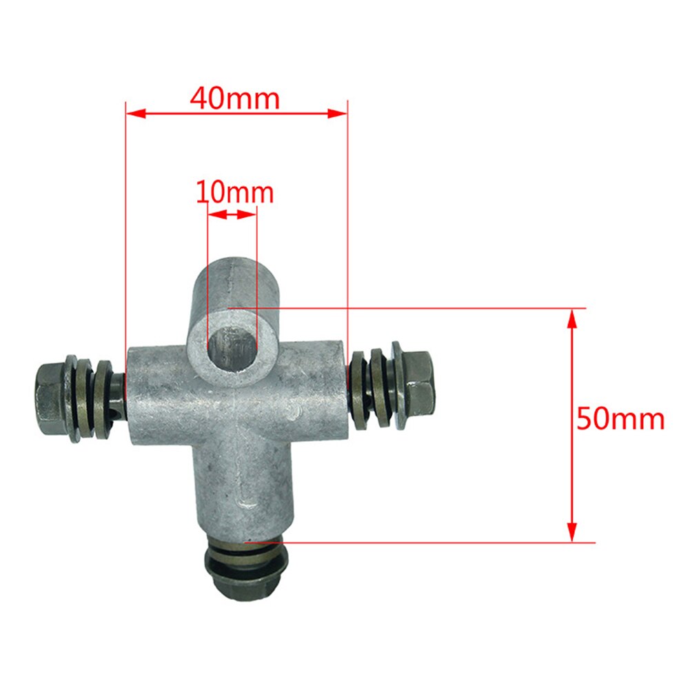 3 Way Adapter With Short Nuts Motorcycle Hose Fitting Tee Connector Pipe Union Hydraulic Brake Durable