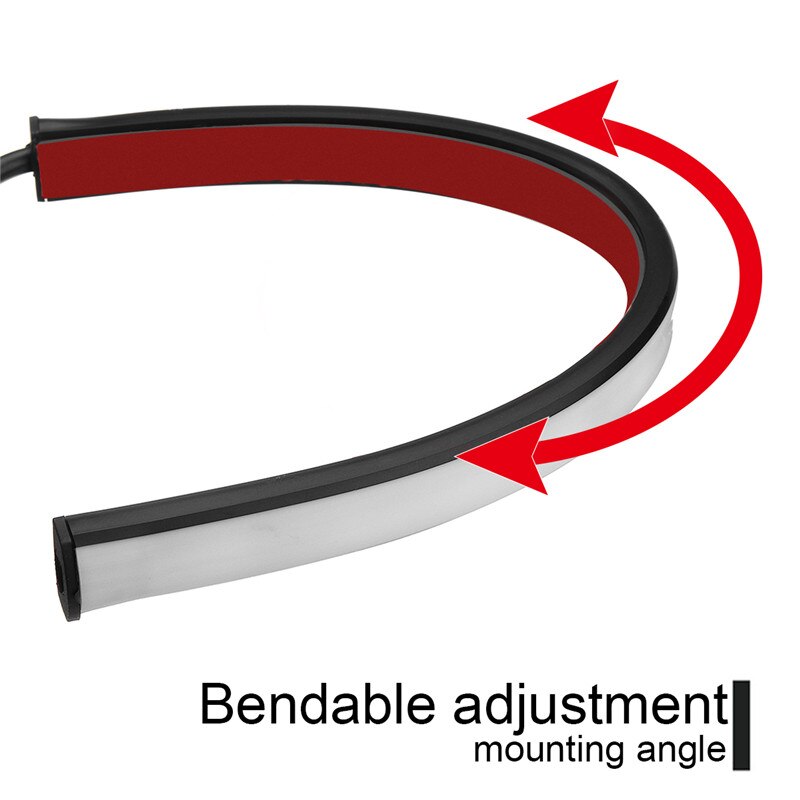22cm 3w motorfiets achterrem stop strip licht links/rechts stromende lamp met controledoos 12v 12 rgb lichtstrip