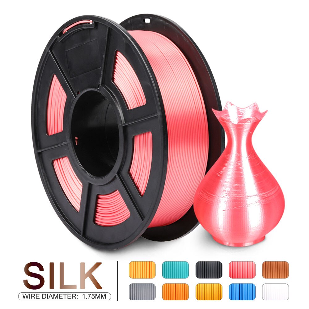 Zijde filament fuchsia zijde 1kg per rol 3d printer filament diy 3d anycubic print navullingen sublimatie uv hars sublimatie: Zijde-snoep dandy