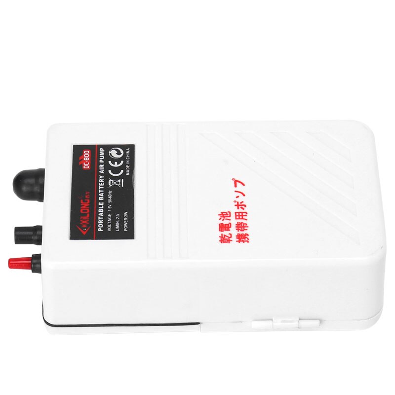 Aquarium Luchtpomp Single Outlet Stille Aquarium Batterij-aangedreven Zuurstof Pomp Beluchter Compressor 2 W
