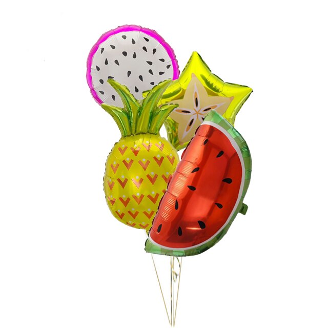 Hawaii tema folie ballonger vannmelon ananas jordbær frukt ballonger sommerfest bursdag dekorasjon helium luft globos: Stil -3