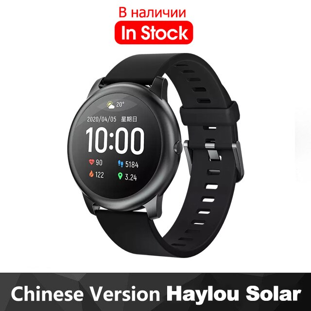 Original xiaomi haylou solar smart ur sport armbånd puls søvn monitor fitness tracker til ios android: Kinesisk version
