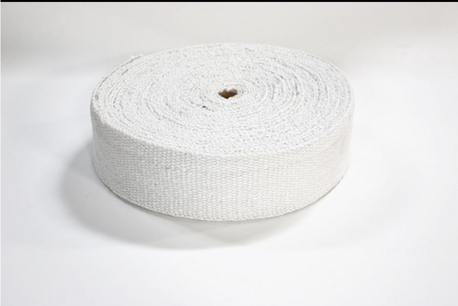 Cinta de fibra de cerámica ignífuga para aislamiento de tuberías, cinta de banda de material incombustible, 5m, 1260 ℃
