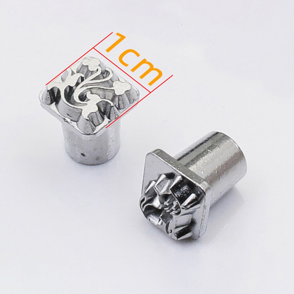 1 Set Leather Working Saddle Making Tools Leather Stamp Set for DIY Steel Punch Carving Metal Leather Craft Stamps Printing Tool