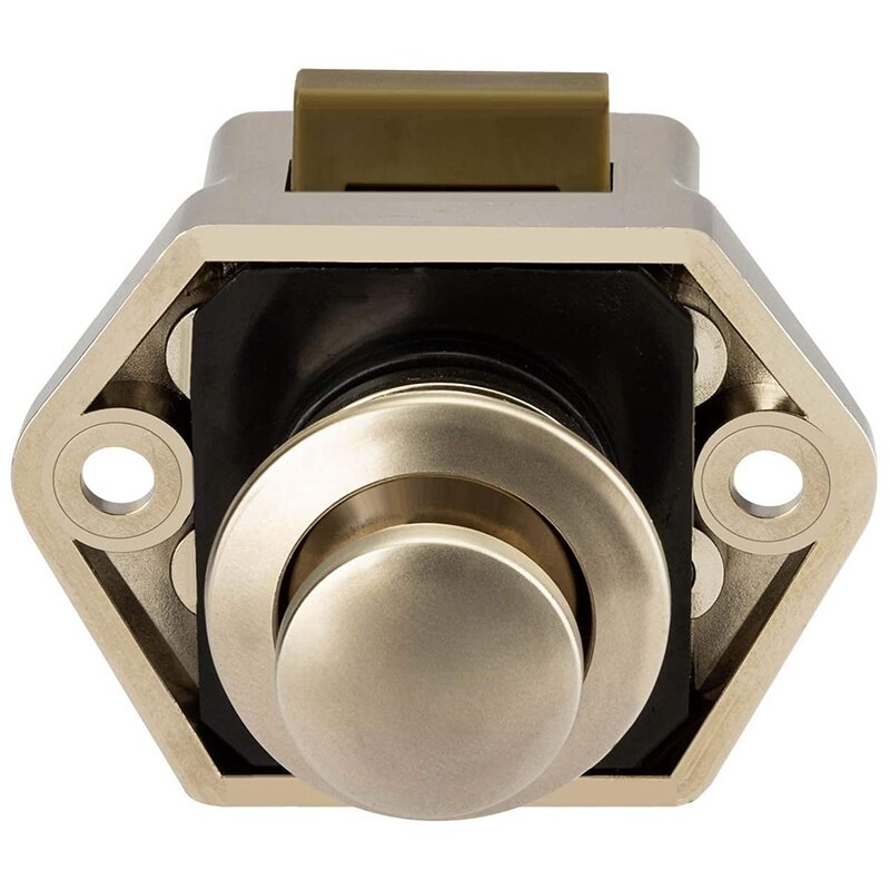 5 boutons de verrouillage à bouton-poussoir en Nickel, 17-25mm, boutons de porte pour armoire, placard, bateau, boîte à cheval, Van de camping-car