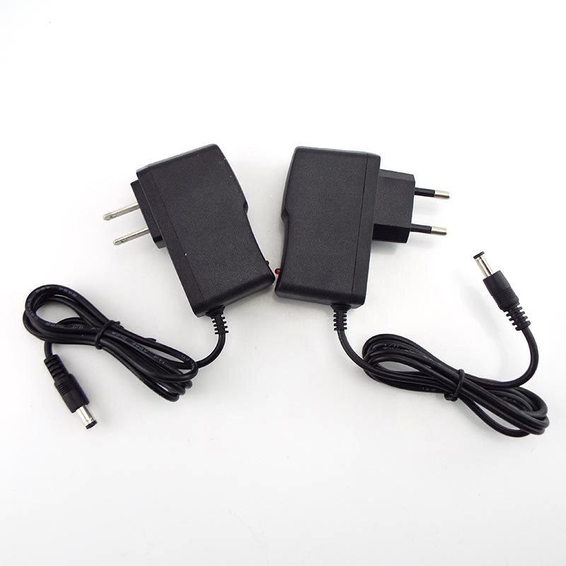 6V 1A Voeding Adapter Ac/Dc 100V-240V Lader Converter Transformator Cctv Camera Led strip Lamp Us Eu Plug 5.5Mm * 2.5Mm