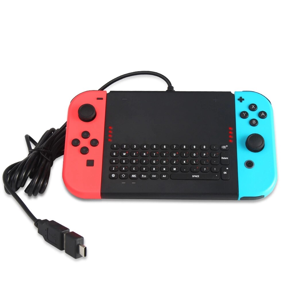 DOBE TNS-1777-Mini teclado con cable y cargador USB para Nintendo Switch