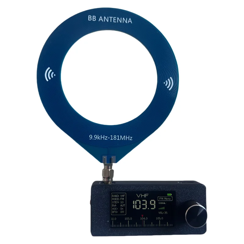 1.9inch IPS Screen LSB USB AM FM FM/AM Radio with Antenna 0.5-108mhz SI4732 Mini Pocket Radio HF SW MW VHF Radio: green