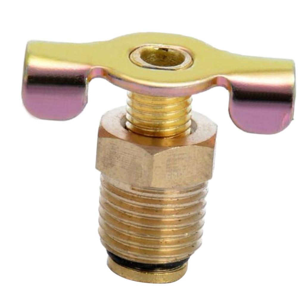 AIR COMPRESSOR TANK 1/4 BSP DRAIN PLUG VALVE / TAP / DRAIN WITH T-HANDLE