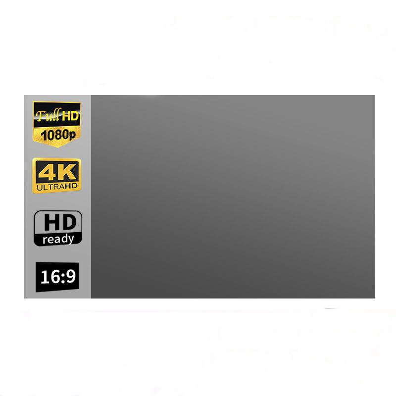Hochhelle, faltbare 100- zoll-hd-leinwand canvas 16:9 für heimkino-projektoren und filmprojektoren