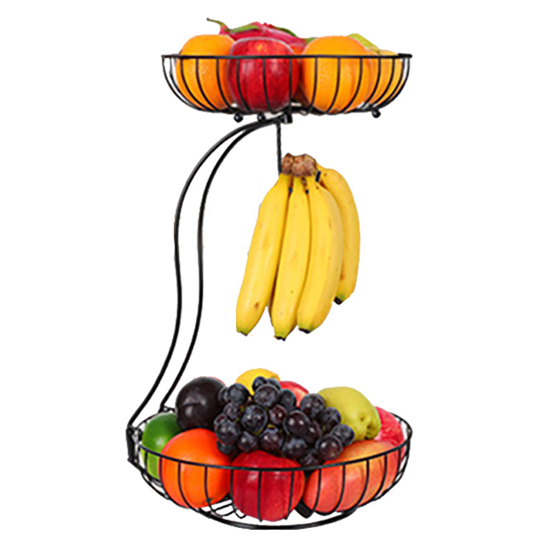 Cestino Portaoggetti In Ferro Nero 23x23x23 Cm - Multiuso Per Casa, Ufficio, Esterno, Frutta O Oggetti Vari