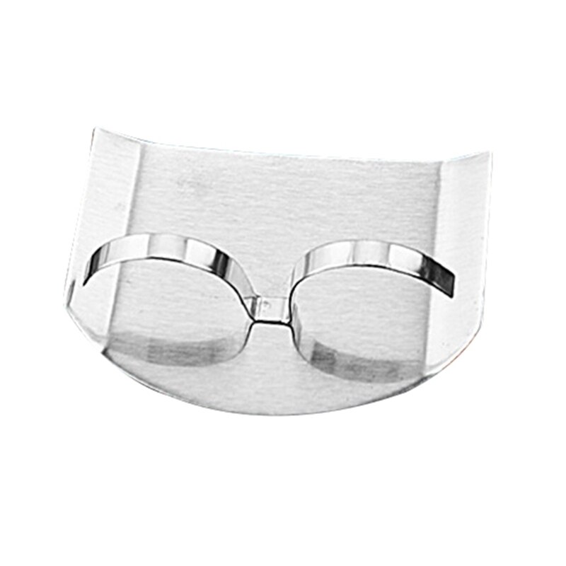 Stainless Steel Double Finger Guard Protect Hand Cutting Guard Knife Cutting Protector Small Safe Anti Hurt Finger