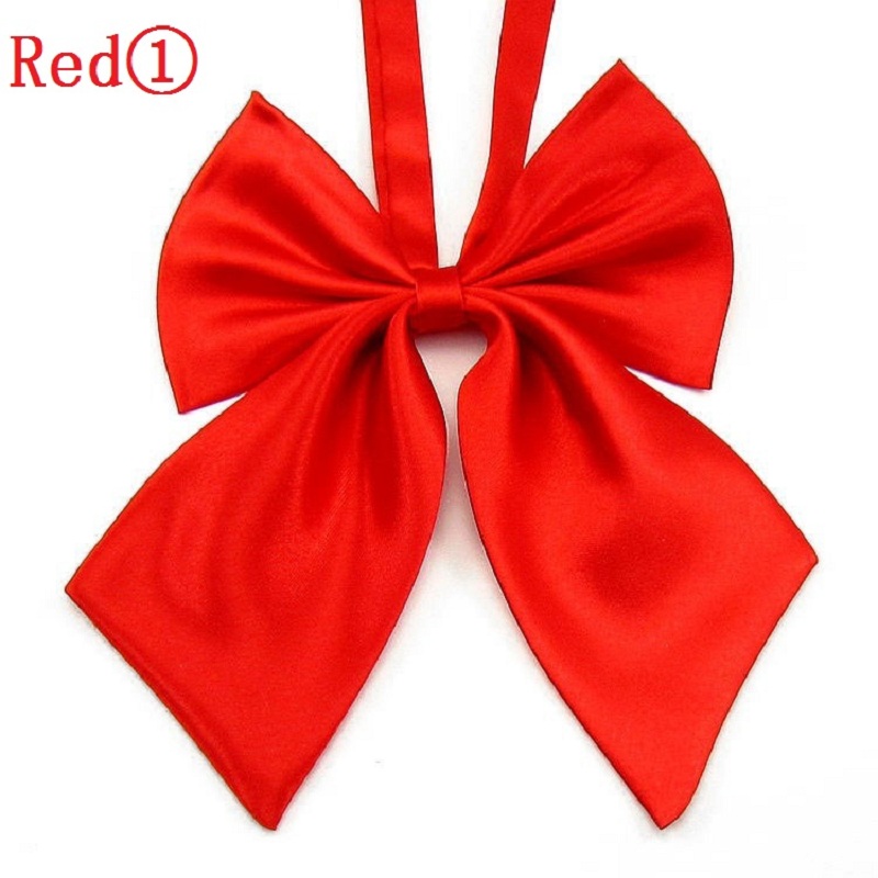 HOOYI nœud papillon solide noeuds papillon femmes nœud papillon: Rouge