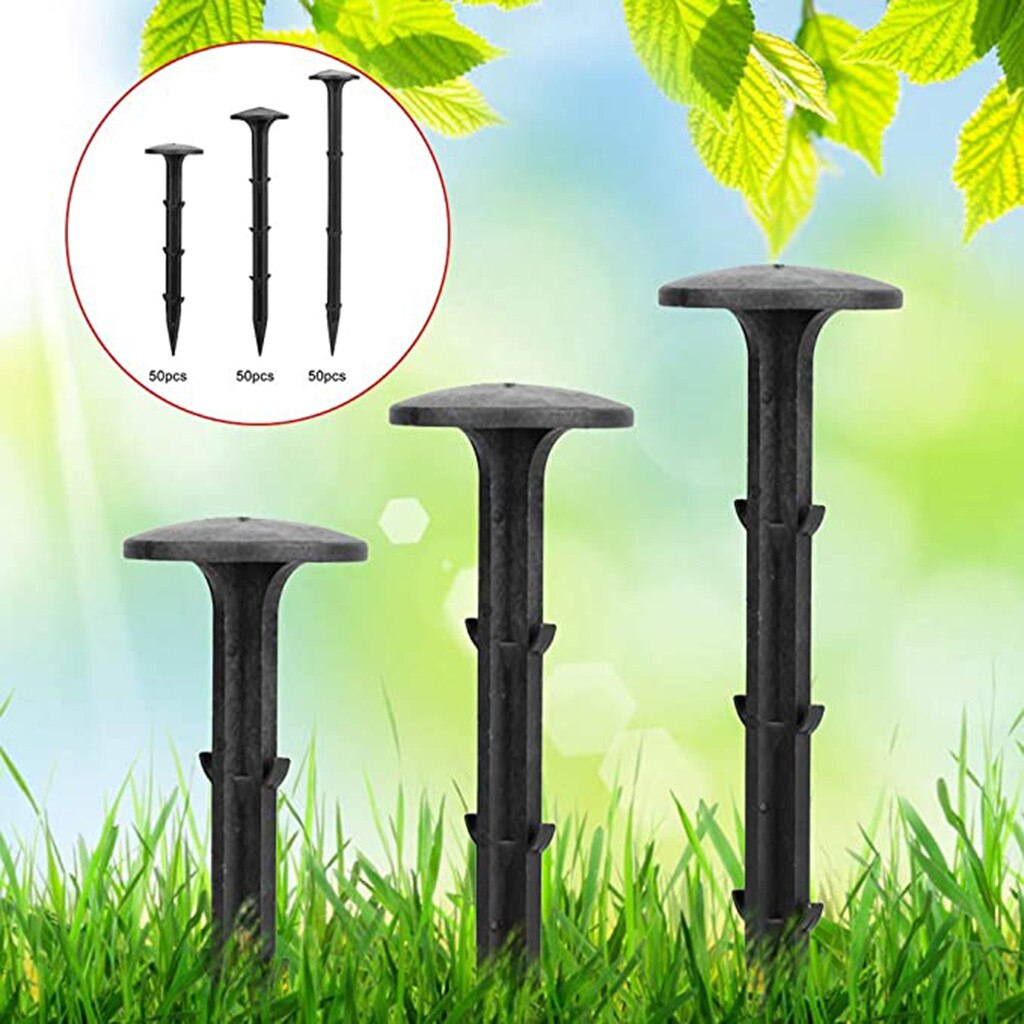 50pcs Tent Peg Plastic Peg Garden Awning Canopy Tent Pegs Camping Stake Nail For Garden Plant Tool Tent Peg