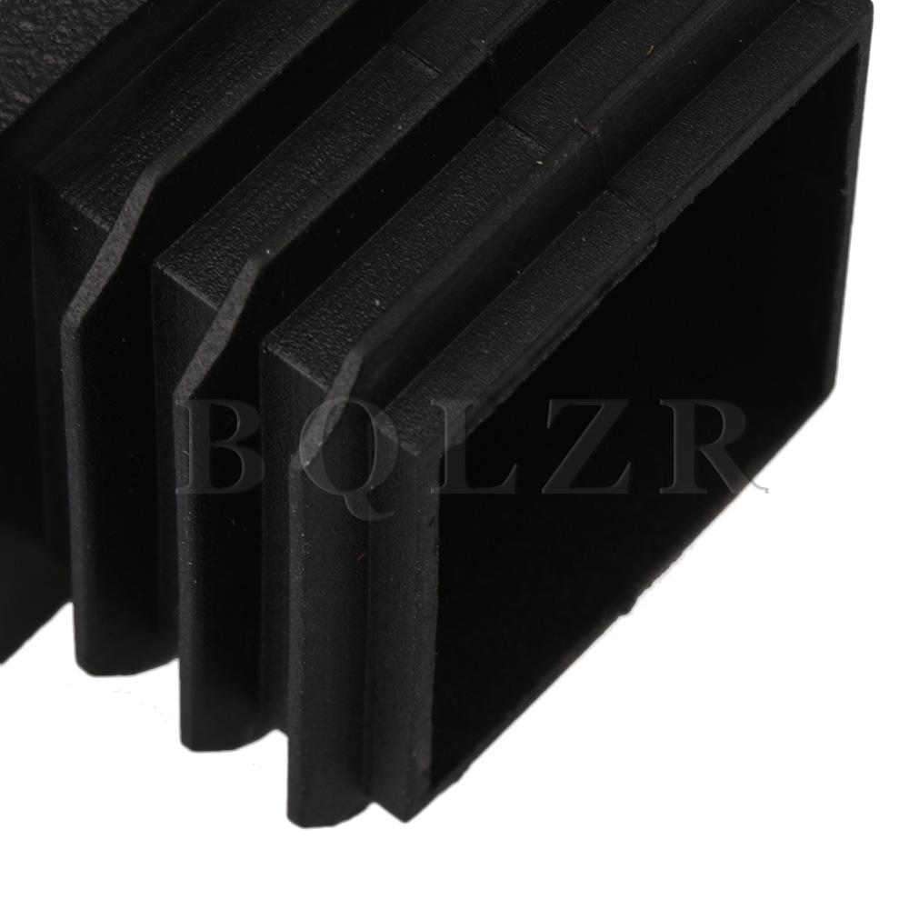 Bqlzr 20Pcs 3X3X2Cm Zwarte Slangen Post End Cap Vierkante Tubing Plug Cap