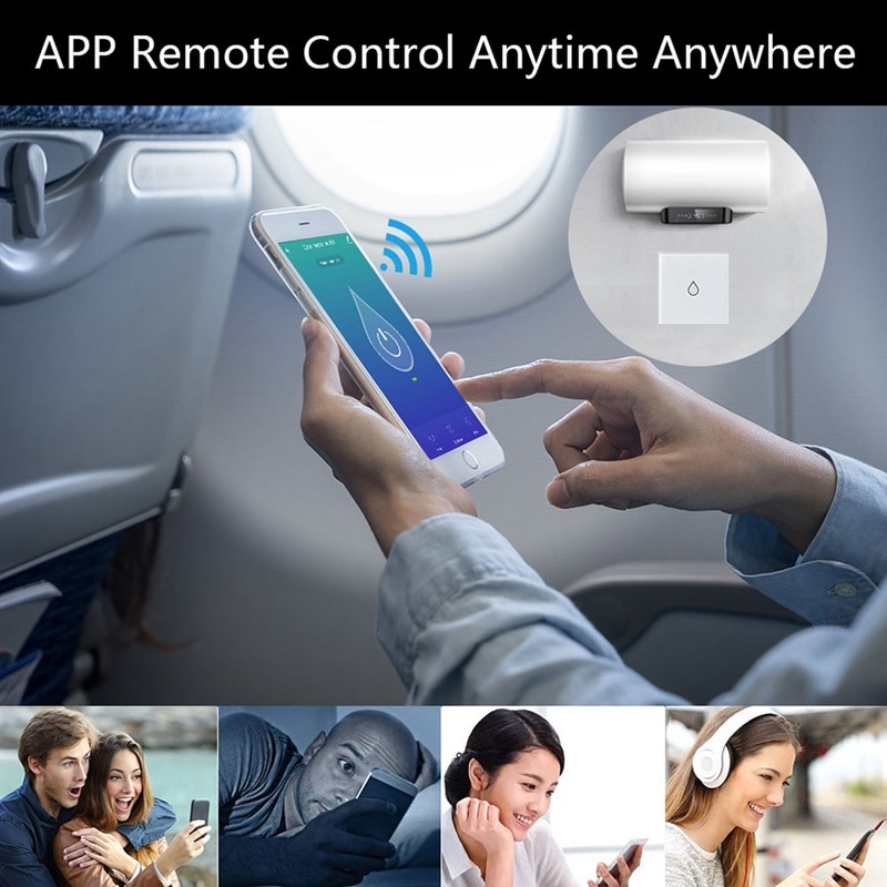 WiFi Smart Boiler Switch Water Heater Smart Life APP Remote Control Home Voice Control Glass Panel