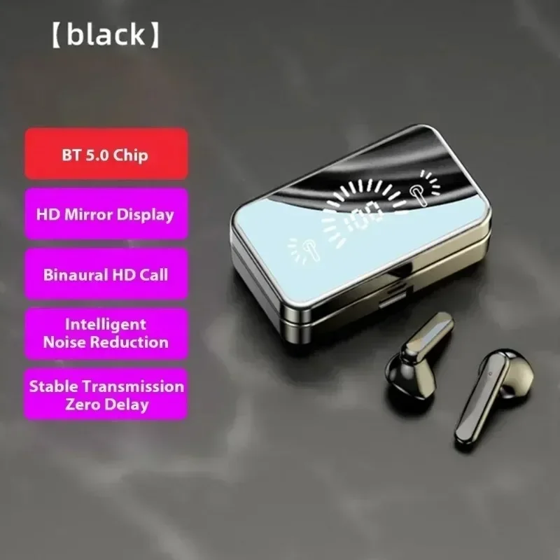 Auricolari Bluetooth TWS - Cuffie Sportive Stereo - Auricolari Wireless Impermeabili con Microfono - Custodia 900mAh