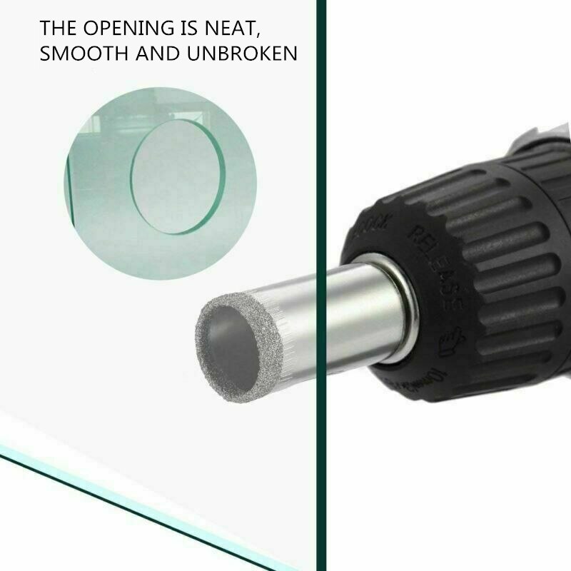 6-50mm 16PCS Diamond Hole Saw Drill Bit Set Glass Ceramic Tile Marble Saw Cutting Tools Diamond Coated Hole Saw Drill Bit Set