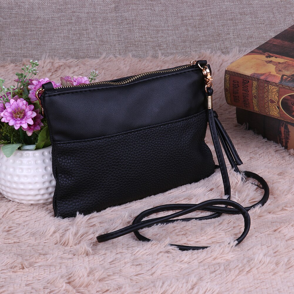 Tasker til kvinder pu læder litchee mønster små skuldertasker kvindelige kvinder rejser afslappet messenger tasker crossbody tasker