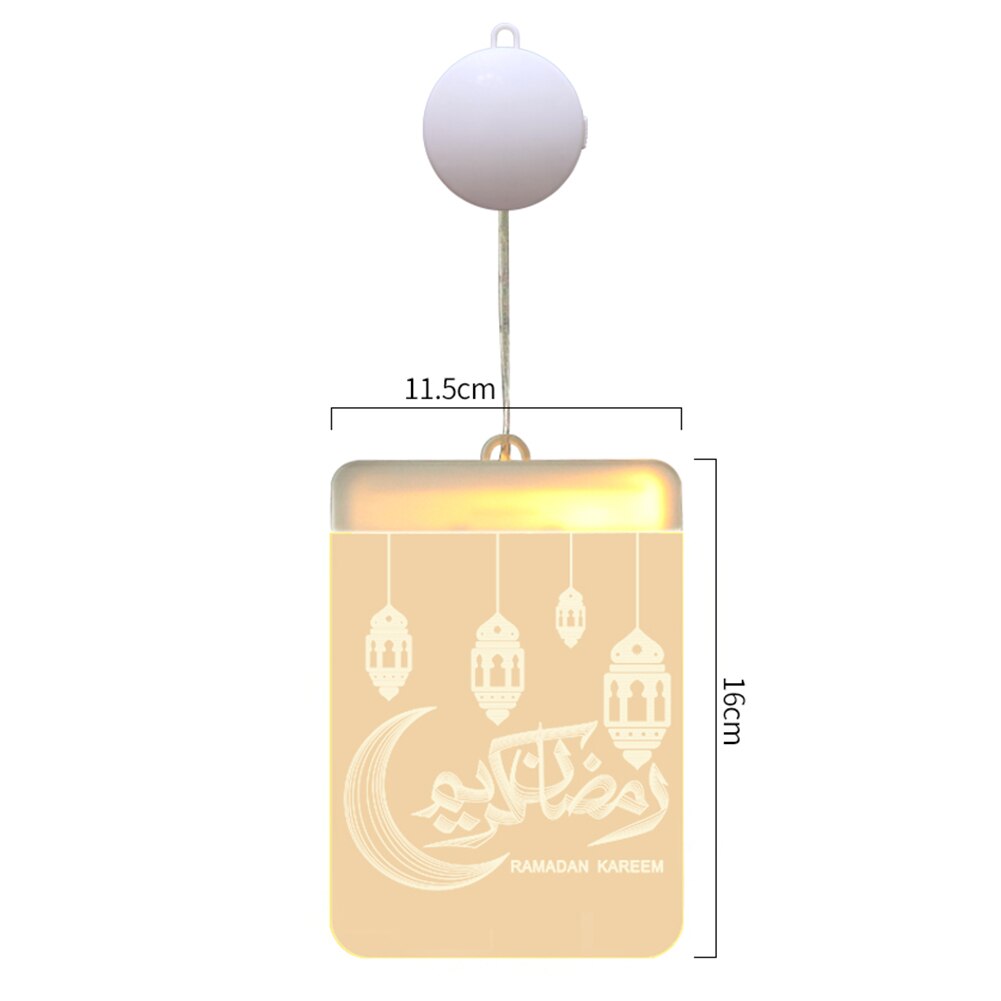 Lanterne Led pour décoration islamique du Ramadan Mubarak, luminaire décoratif d'intérieur, idéal comme: F
