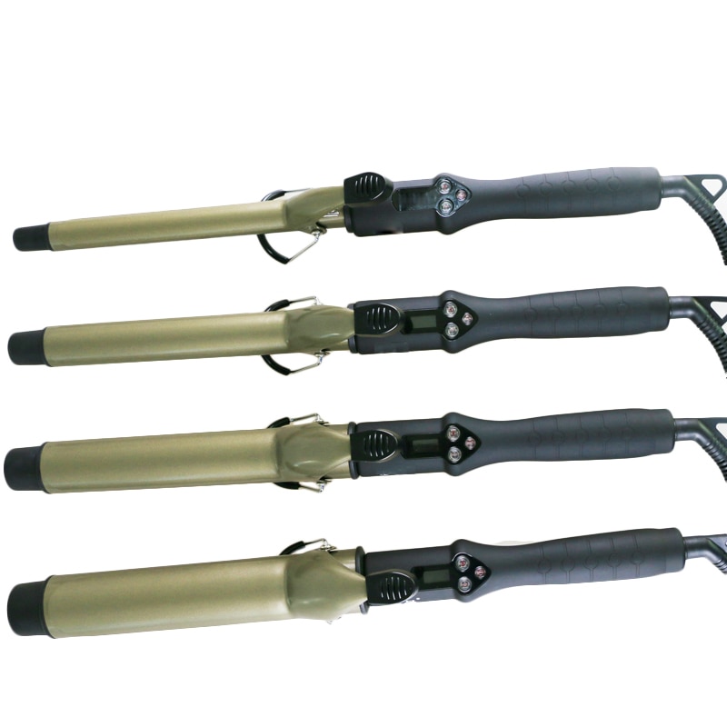 Nano titanium toermalijn keramische haar krultang lcd krultang styling tools 19/25/28/32/38 mm