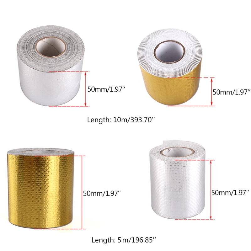 Selbst-adhesive Wärme Resistant Band Thermische Barriere Folie Band Wärme Reflektierende Klebstoff Wärme Abschirmung Band für Auto Teile
