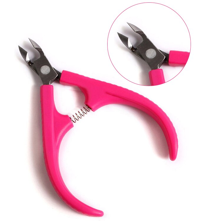 Hight Cuticle Scissors Plastic Nail Clipper Manicure Tool NT14