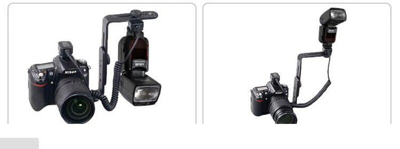 Dual L Shape Camera Flash L Bracket bilateral frame twin double L-bracket Speedlite &amp; DSLR Camera Holder/Mount, Photo Studio