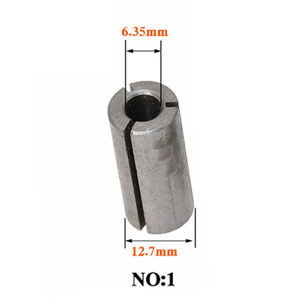 1Pc Hoge Cnc Router Bit Tool Adapters Precisie Adapter Collet Frees Houder 6Mm 6.35Mm 8Mm 10Mm 12Mm 12.7Mm: No.1