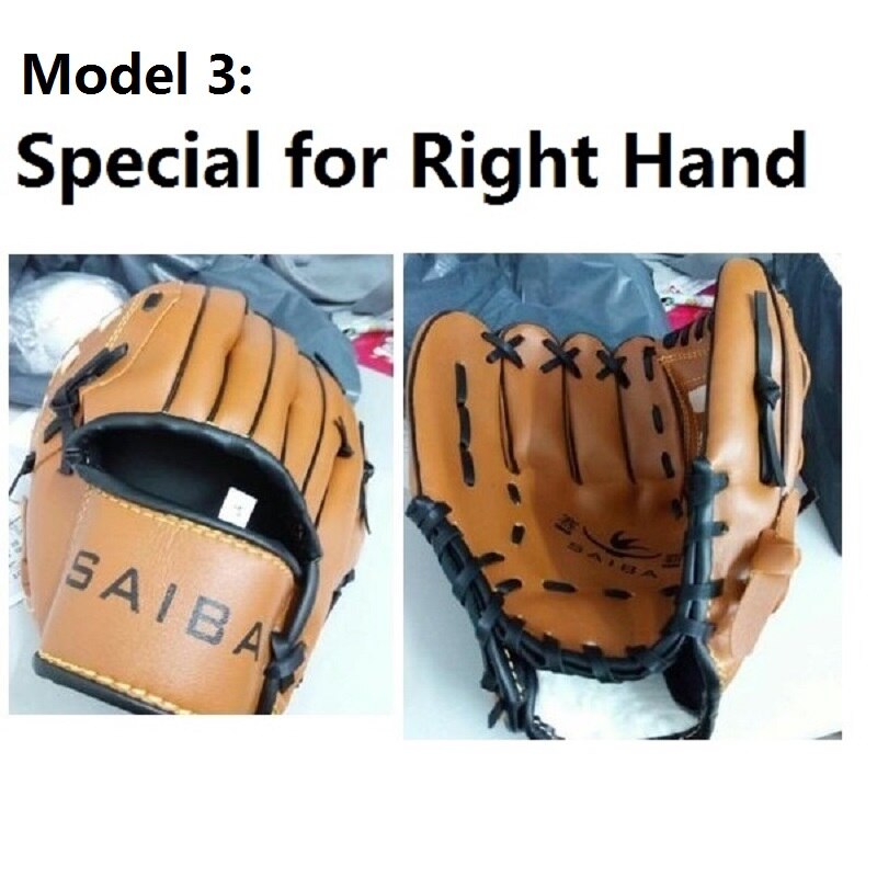 ZYMFOX Baseball Glove Catcher Gloves Softball Right Hand Gloves Exercise Equipment Sport Training Accessories Left/Right Hand