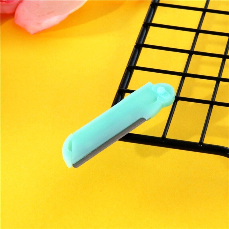 1 pièces bleu visage rasoir de sourcils aisselles cheveux rasoir beauté visage yeux sourcils Shaper rasoir en acier inoxydable lames outils de maquillage