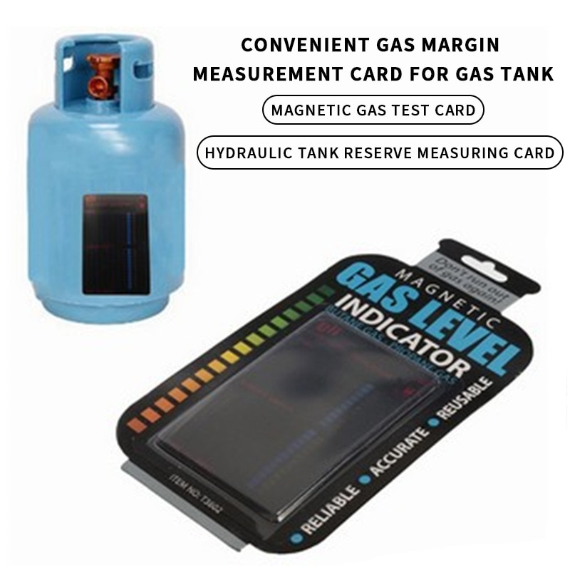 Magnetic Gas Cylinder Tool Portable Magnetic Gauge LPG Fuel Gas Tank Bottle Level Indicator Temperature Measuring