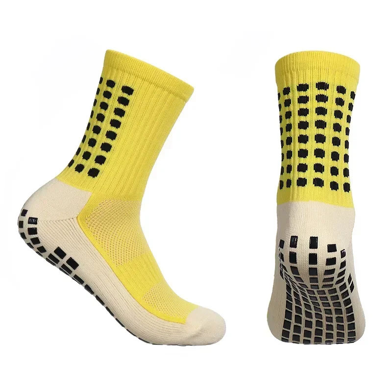 Heren Voetbal Sokken Sport Fietsen Grip Sokken Anti Slip Antislip Grip Pads voor Voetbal Basketbal Voetbaluitrusting: green