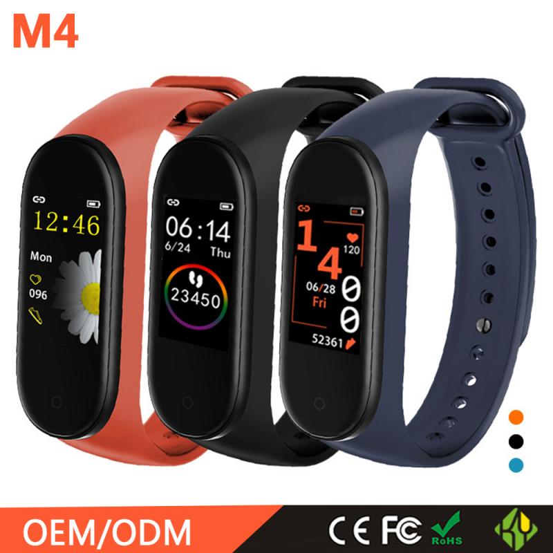 M4 Sport Fitness Stappenteller Kleur Smart Armband Bloeddruk Polsband Stappenteller Smart Band Mannen Vrouwen Horloge