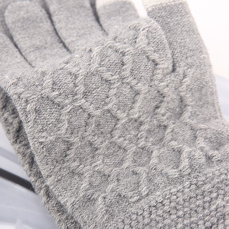 Guantes de invierno para hombre Iwarm, guantes de otoño para pantalla táctil, guantes tejidos que mantienen el calor,
