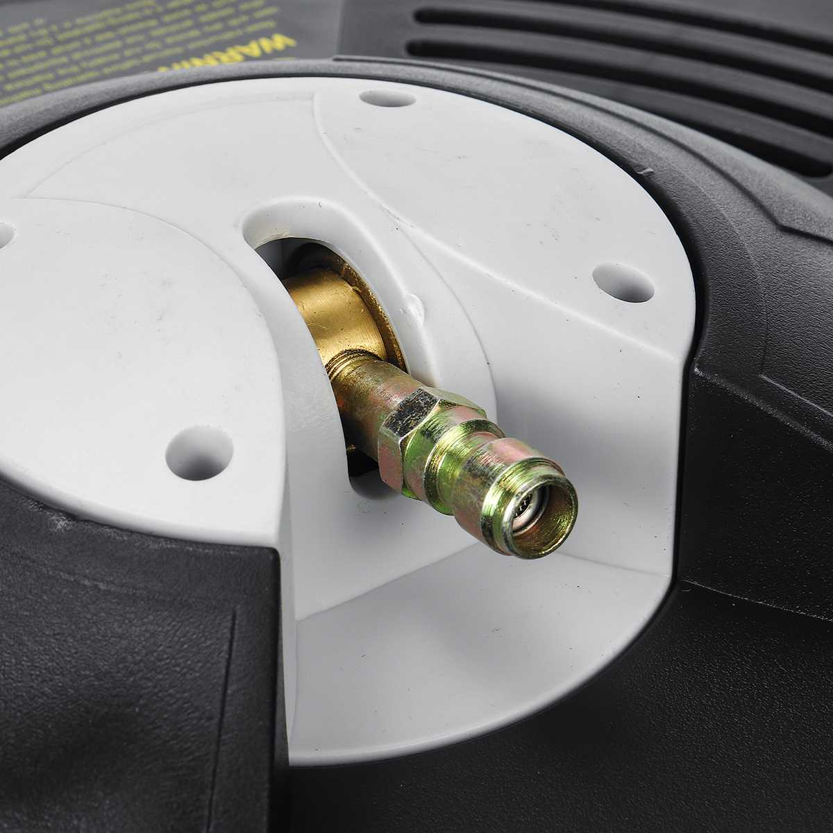 16'' Alloy Patio Pressure Washer Surface Cleaner Round Garage Door Driveway Rotary Brush 1/4 Quick Connect Straight Extension