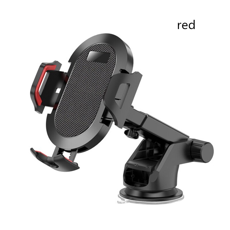 Windshield Gravity Sucker Car Phone Holder Phone Universal Mobile Dashboard Support For iPhone Smartphone 360 Mount Stand: red